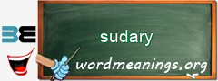 WordMeaning blackboard for sudary